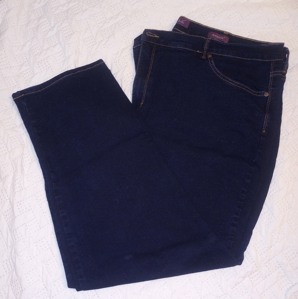 Gloria Vanderbilt Amanda cut Women's Dark Blue Jeans